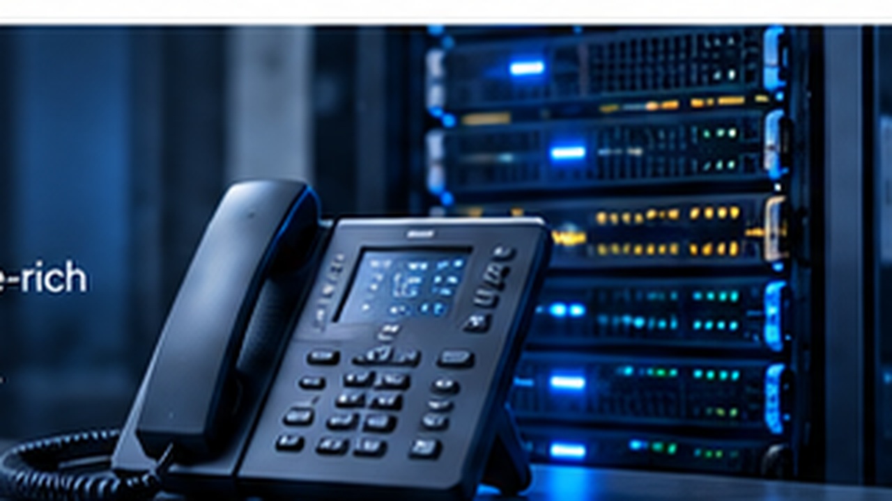 PBX phone and server